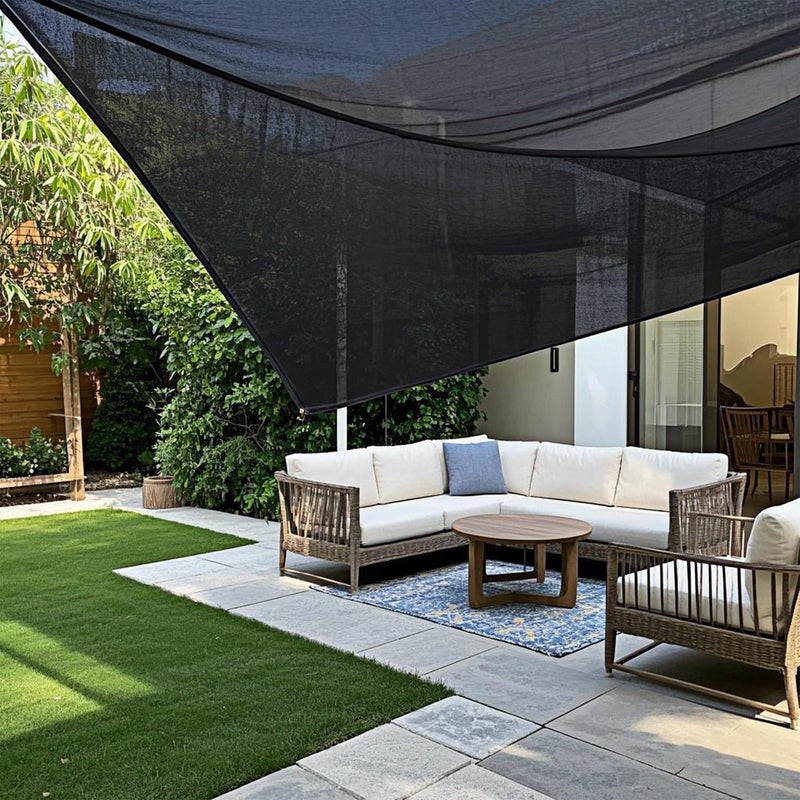winemana Black Shade Cloth 70%  6.6x20 FT Mesh Tarp - Garden Shade for Greenhouse  Patio  Vegetables  Plants Cover and Chicken Coops  Sun Shade Net for Outdoor Protection with Reinforced Grommets - Image 4